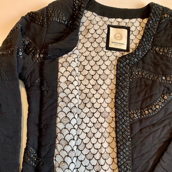 Stunning European Beaded and Quilted Jacket - Picture 6 of 9